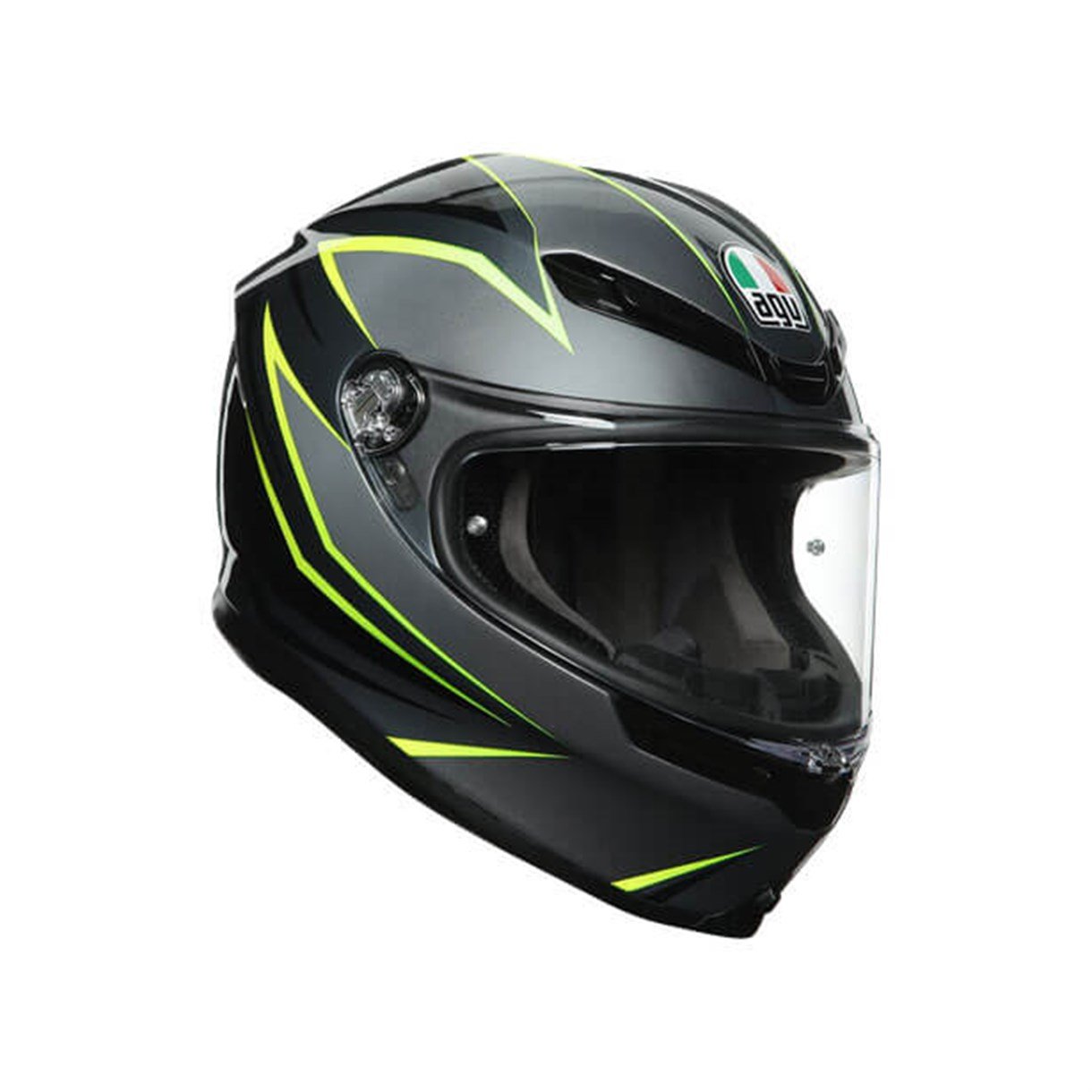 AGV AGV K6 Flash Helmet Gray/Black/Lime 