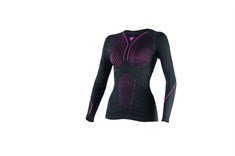 Dainese D-Core Thermo Tee Üst Ls Lady Blk Fuchsia